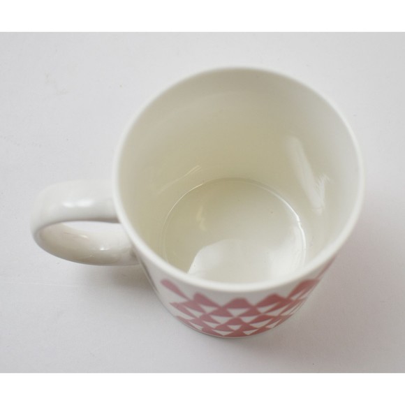 Starbucks Red Triangle Trees Mug - 2016 Starbucks Holiday Coffee Cup 12 fl oz - Picture 6 of 6